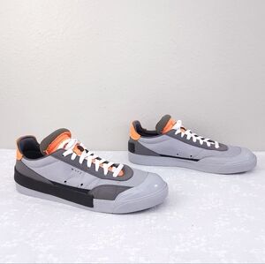 NIKE Drop Type LX Wolf Grey Total Orange Men's Athletic Sneakers
